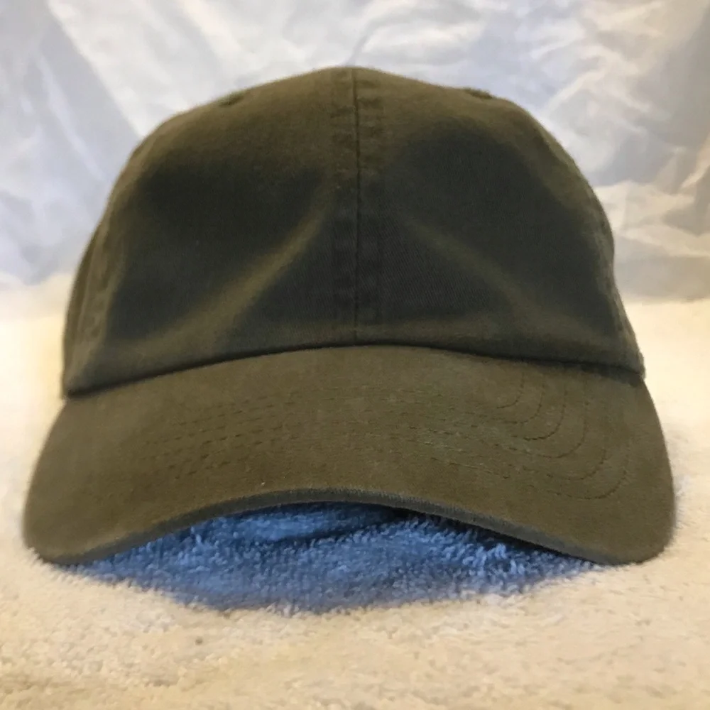 BDG Olive Green Adjustable Cotton Ball Cap